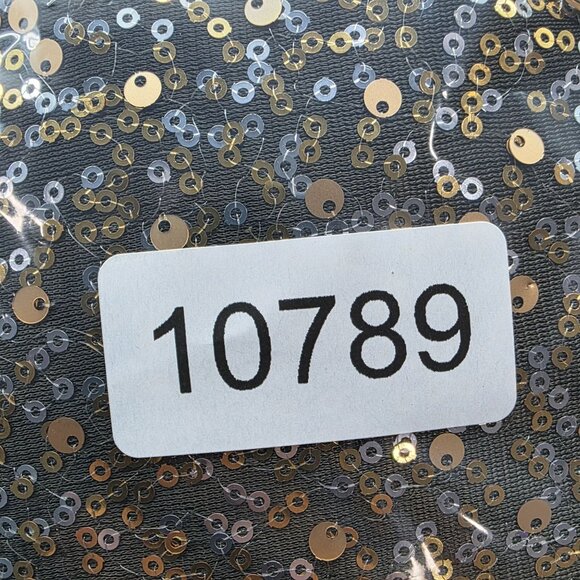 Womens Cato Gold & Silver Sequin Top Round Neck Short Sleeve Lined Size 18/20W - Picture 9 of 10